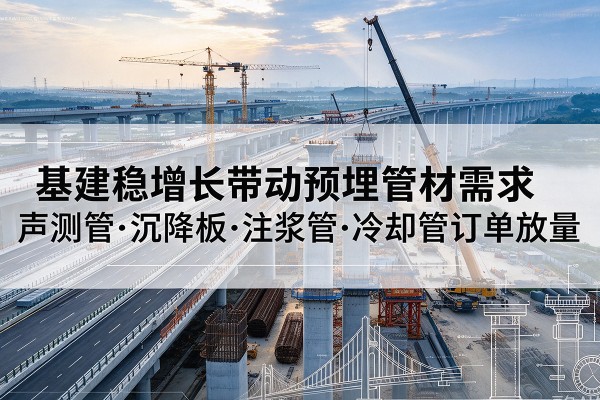 平乐基建稳增长带动预埋监测管材需求,声测管、沉降板、注浆管订单持续放量