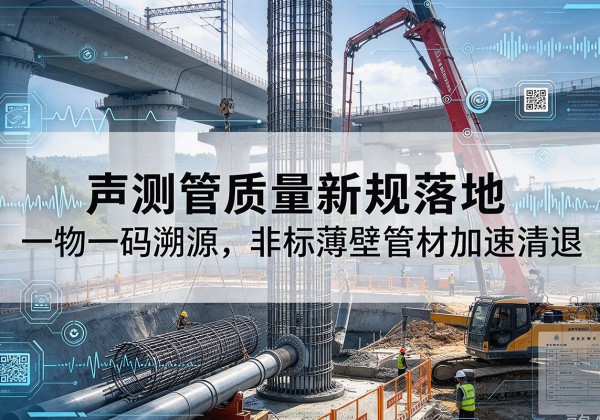 平乐声测管质量新规落地，一物一码溯源，非标薄壁管材加速清退